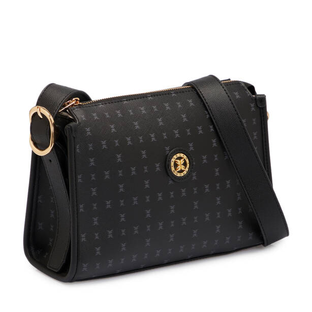 Siyah Print Kadın Çapraz Askılı Çanta - S25K1PR09186-T0E - 2