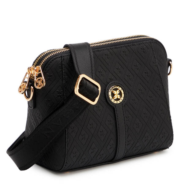 Siyah Print Kadın Çapraz Askılı Çanta - S25K1PR09188-R0P - Tergan