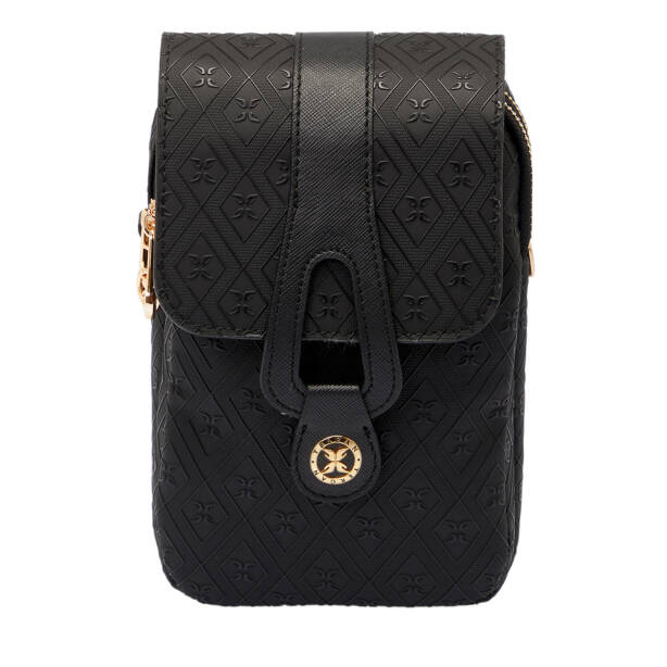 Siyah Print Kadın Çapraz Askılı Çanta - S25Y1PR09150-R0P - 1