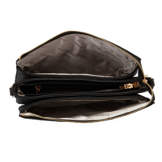 Siyah Print Kadın Çapraz Askılı Çanta - S26Y1PR09090-R0P - 4