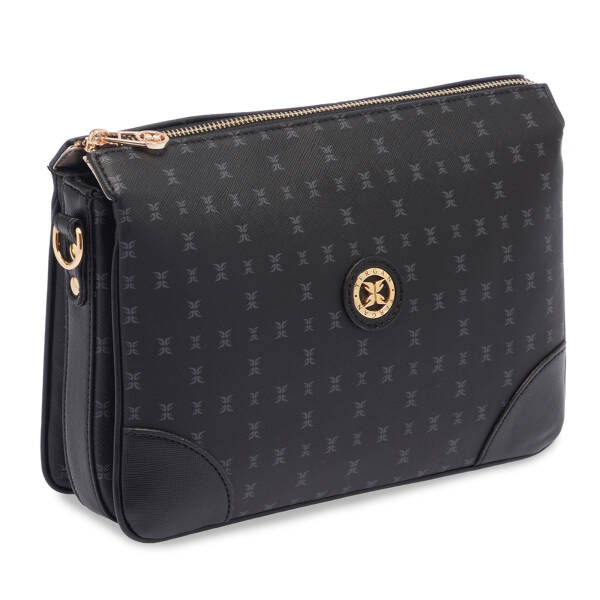 Siyah Print Kadın Çapraz Askılı Çanta - S26Y1PR09090-T0E - 2