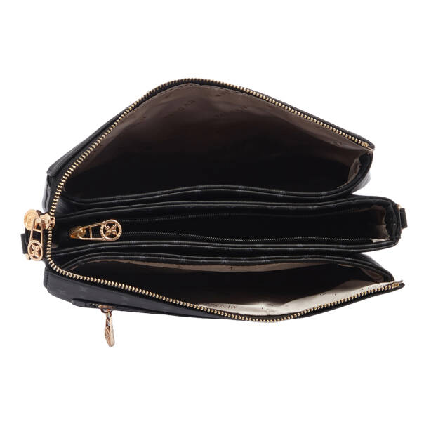 Siyah Print Kadın Çapraz Askılı Çanta - S26Y1PR09090-T0E - 4