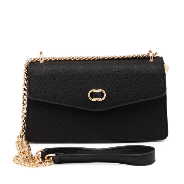 Siyah Print Kadın Çapraz Askılı Çanta - S26Y1PR09176-P1Q 