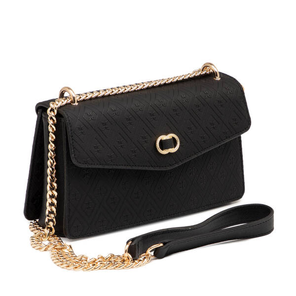 Siyah Print Kadın Çapraz Askılı Çanta - S26Y1PR09176-P1Q - 2