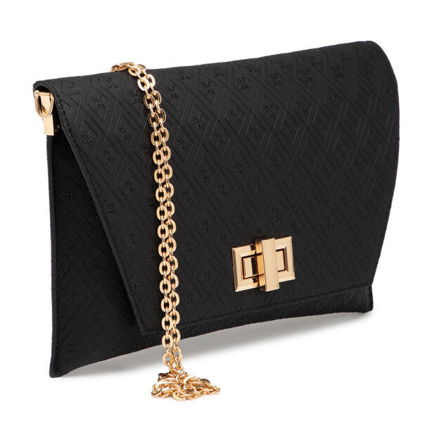 Siyah Print Kadın Çapraz Askılı Çanta - S26Y1PR09187-R0P - Tergan