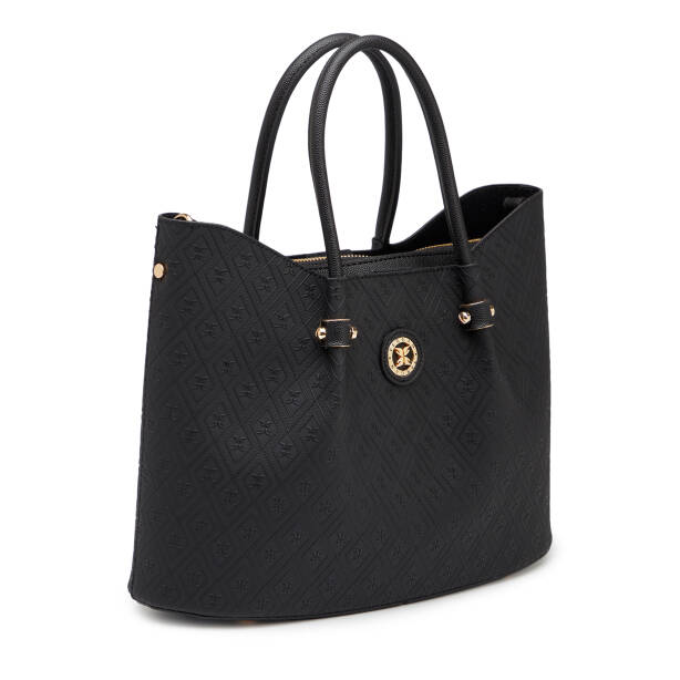 Siyah Print Kadın Çapraz Askılı Çanta - S26Y1PR09195-R0P - Tergan