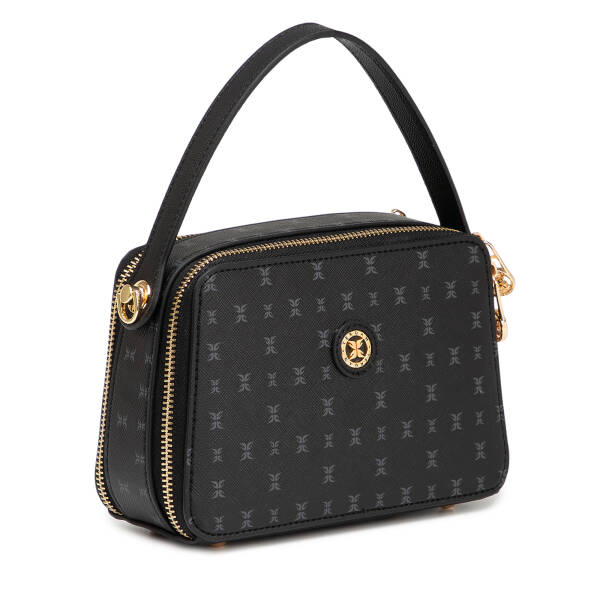 Siyah Print Kadın Çapraz Askılı Çanta - S26Y1PR09198-T0E - 2
