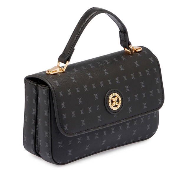 Siyah Print Kadın El Çantası - S25Y1PR09154-T0E - Tergan