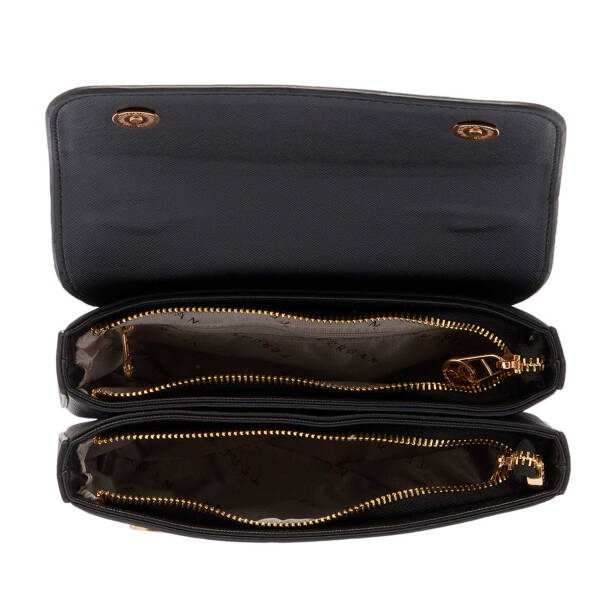 Siyah Print Kadın El Çantası - S25Y1PR09154-T0E - Tergan