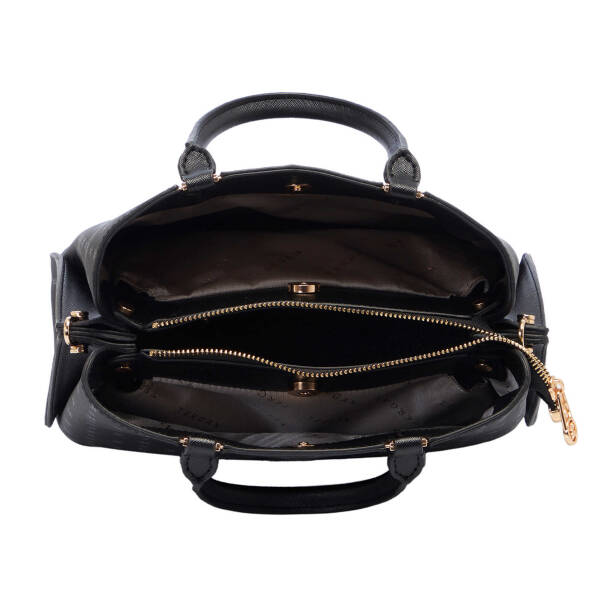 Siyah Print Kadın El Çantası - S25Y1PR09162-T0E - 4