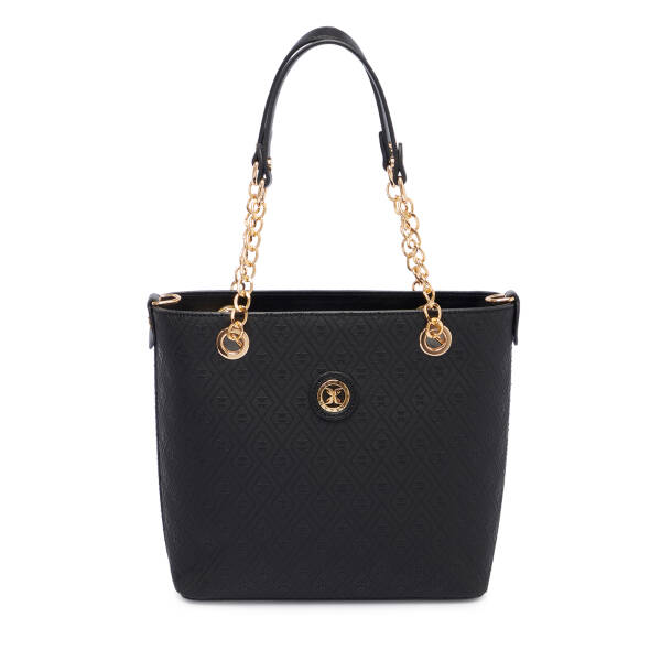 Siyah Print Kadın Omuz Çantası - S1WPR0000801-R0P - 1