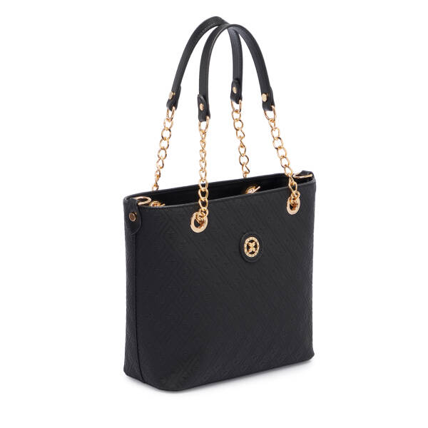 Siyah Print Kadın Omuz Çantası - S1WPR0000801-R0P - 2