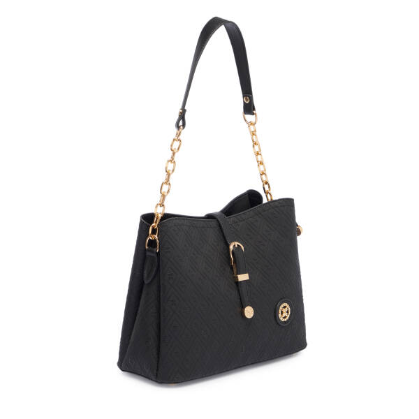 Siyah Print Kadın Omuz Çantası - S1WPR0000802-R0P - 2