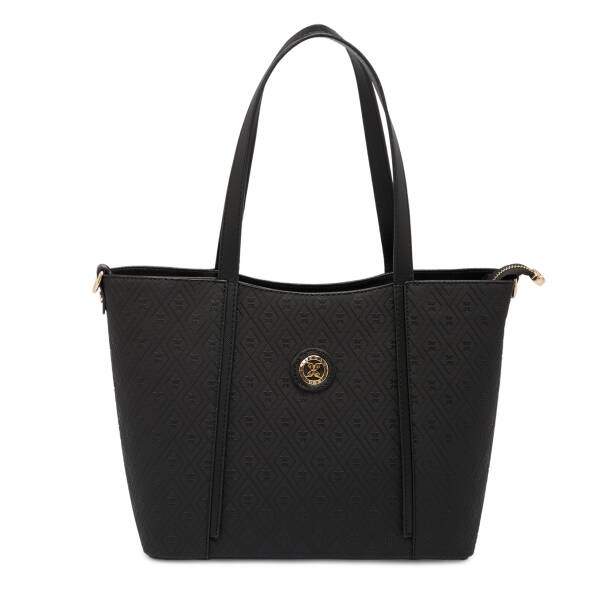 Siyah Print Kadın Omuz Çantası - S1WPR0000804-R0P 