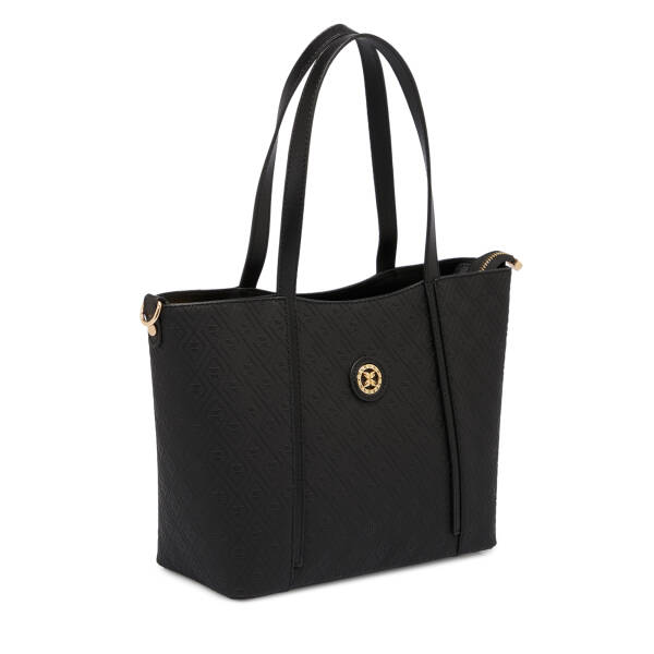 Siyah Print Kadın Omuz Çantası - S1WPR0000804-R0P - 2