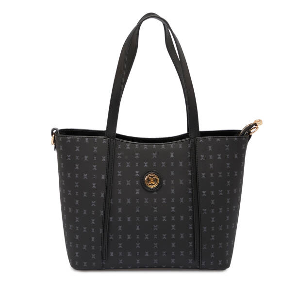 Siyah Print Kadın Omuz Çantası - S1WPR0000804-T0E 