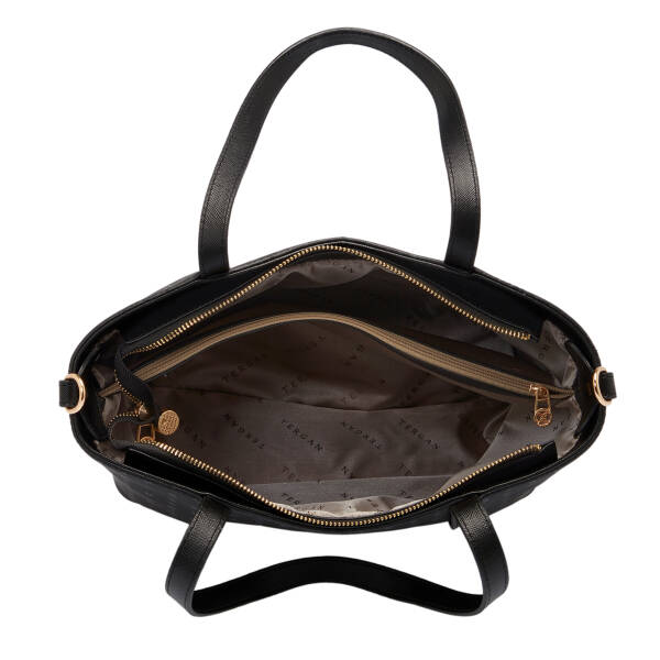 Siyah Print Kadın Omuz Çantası - S1WPR0000804-T0E - 4