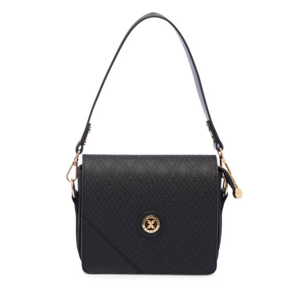 Siyah Print Kadın Omuz Çantası - S1WPR0000807-R0P - 1