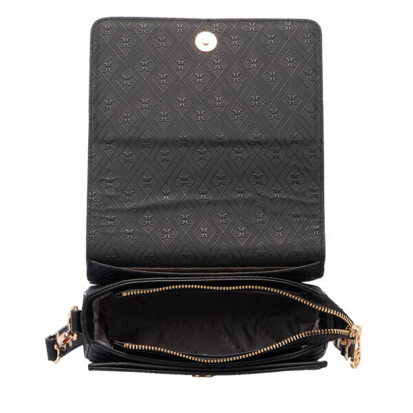 Siyah Print Kadın Omuz Çantası - S1WPR0000807-R0P - 4