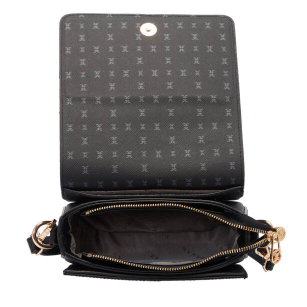 Siyah Print Kadın Omuz Çantası - S1WPR0000807-T0E - Tergan