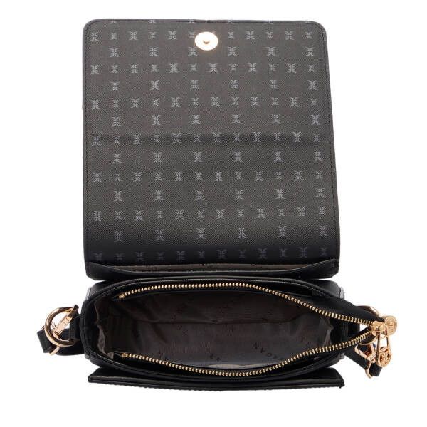 Siyah Print Kadın Omuz Çantası - S1WPR0000807-T0E - 4