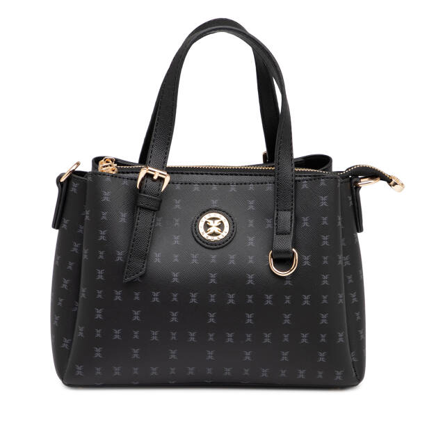 Siyah Print Kadın Omuz Çantası - S1WPR0000808-T0E 