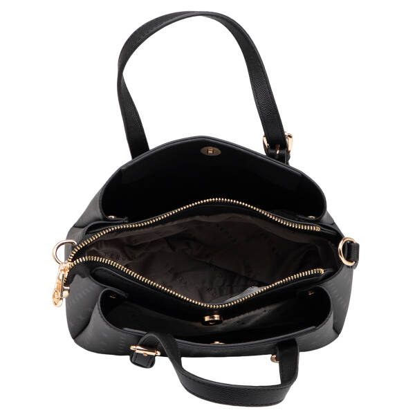 Siyah Print Kadın Omuz Çantası - S1WPR0000808-T0E - 4