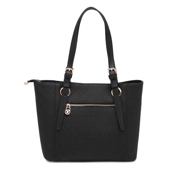 Siyah Print Kadın Omuz Çantası - S1WPR0000809-P1Q - Tergan