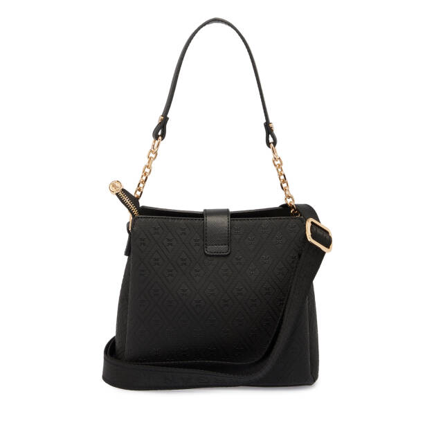 Siyah Print Kadın Omuz Çantası - S25K1PR09178-P1Q - 3