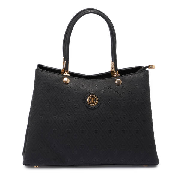 Siyah Print Kadın Omuz Çantası - S25K1PR09185-R0P 