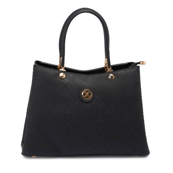 Siyah Print Kadın Omuz Çantası - S25K1PR09185-R0P - 1