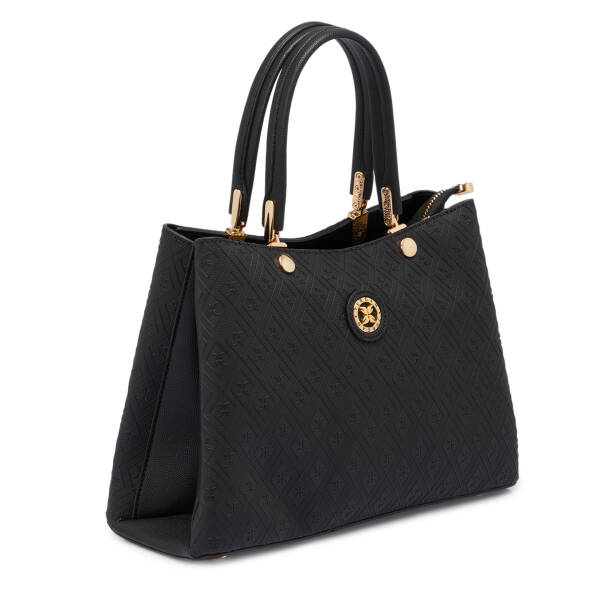 Siyah Print Kadın Omuz Çantası - S25K1PR09185-R0P - 2