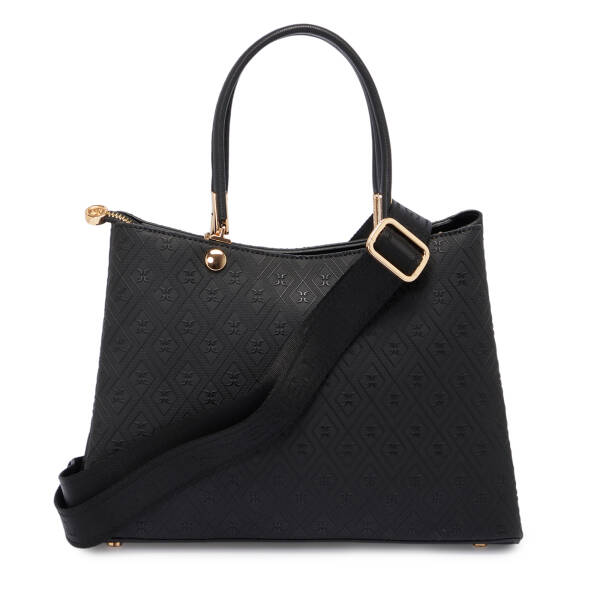 Siyah Print Kadın Omuz Çantası - S25K1PR09185-R0P - 3