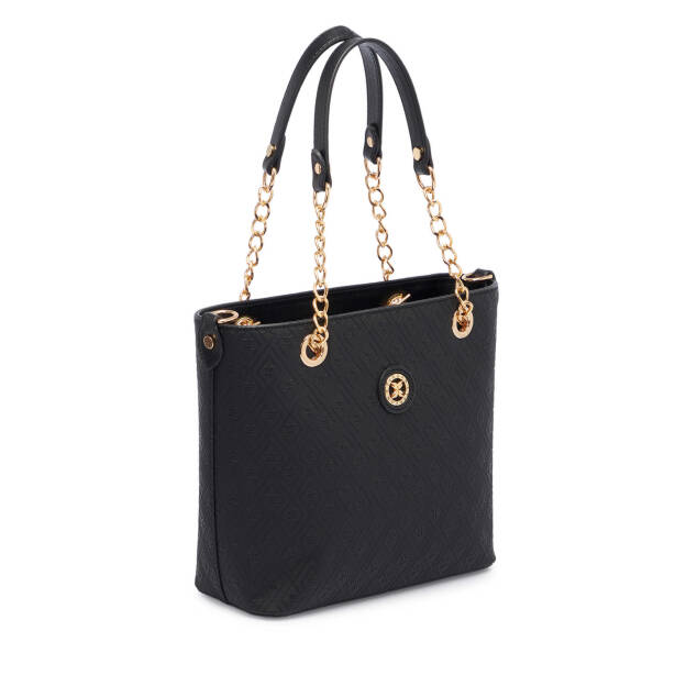 Siyah Print Kadın Omuz Çantası - S25Y1PR09166-P1Q - 2