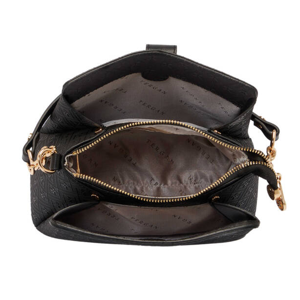 Siyah Print Kadın Omuz Çantası - S25Y1PR09178-P1Q - 4