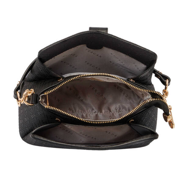 Siyah Print Kadın Omuz Çantası - S25Y1PR09178-P1Q - 4