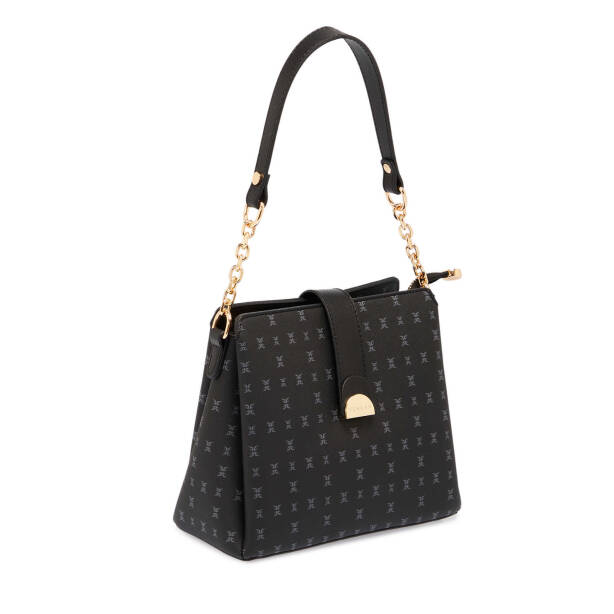 Siyah Print Kadın Omuz Çantası - S25Y1PR09178-T0E - 2