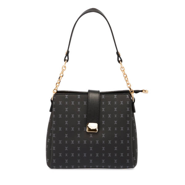 Siyah Print Kadın Omuz Çantası - S26Y1PR09178-T0E - 1