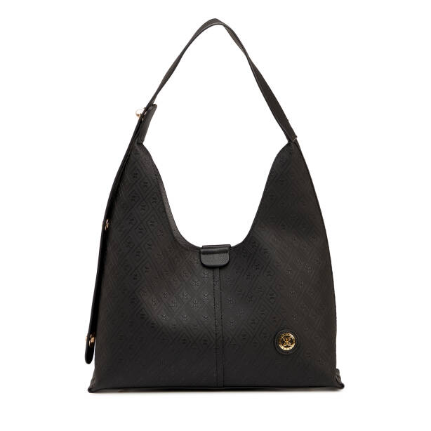 Siyah Print Kadın Omuz Çantası - S26Y1PR09191-P1Q 