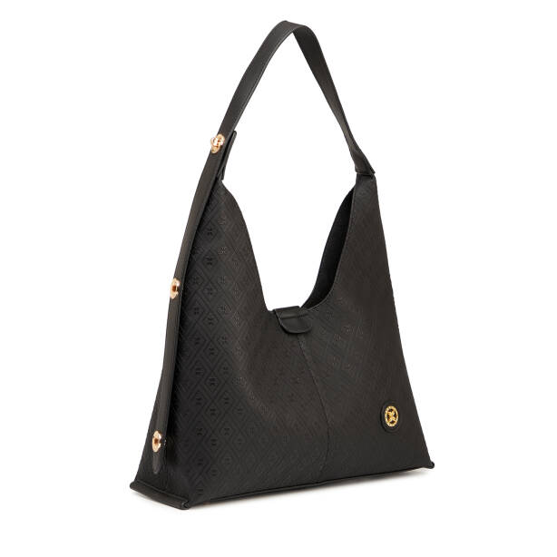 Siyah Print Kadın Omuz Çantası - S26Y1PR09191-P1Q - 2