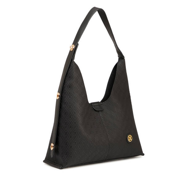 Siyah Print Kadın Omuz Çantası - S26Y1PR09191-P1Q - 2