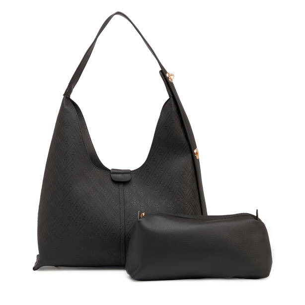 Siyah Print Kadın Omuz Çantası - S26Y1PR09191-P1Q - 3