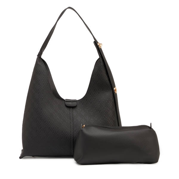 Siyah Print Kadın Omuz Çantası - S26Y1PR09191-P1Q - 3