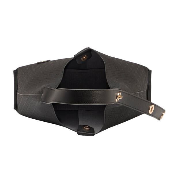 Siyah Print Kadın Omuz Çantası - S26Y1PR09191-P1Q - 4