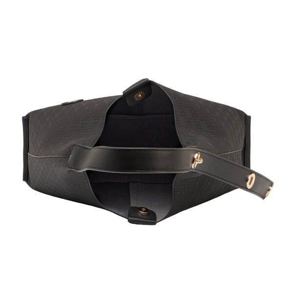 Siyah Print Kadın Omuz Çantası - S26Y1PR09191-P1Q - 4