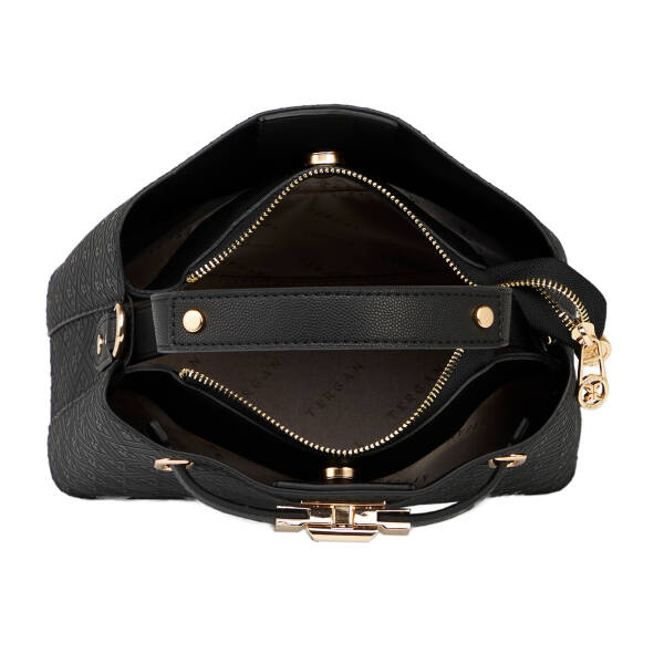 Siyah Print Kadın Omuz Çantası - S26Y1PR09192-P1Q - 4