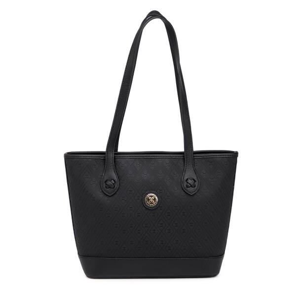 Siyah Print Kadın Omuz Çantası - S26Y1PR09194-R0P 