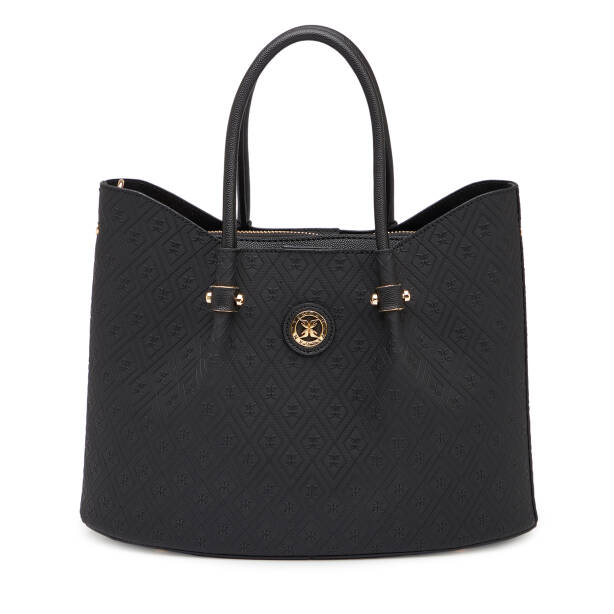 Siyah Print Kadın Omuz Çantası - S26Y1PR09195-R0P 