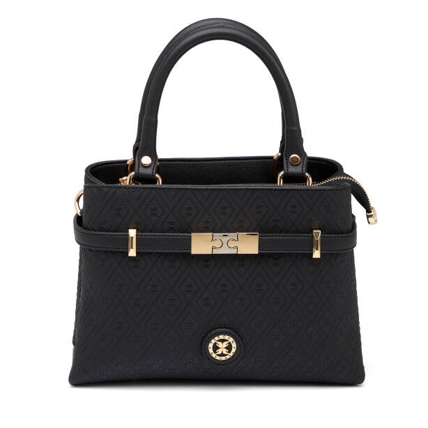 Siyah Print Kadın Omuz Çantası - S26Y1PR09196-R0P 