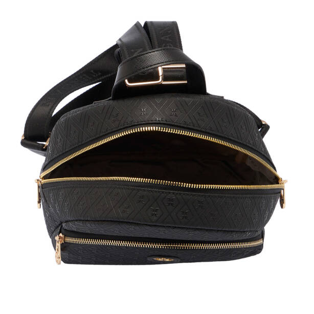 Siyah Print Kadın Sırt Çantası - S1SR00079603-P1Q - 4